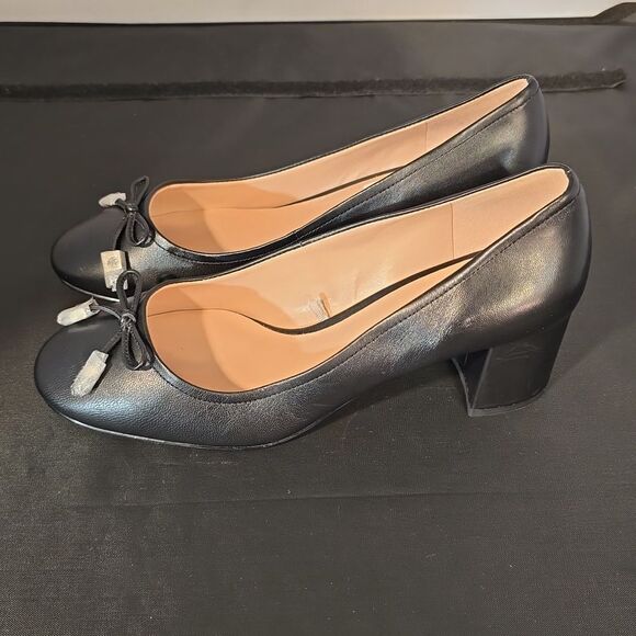 BRAND NEW KATE SPADE NEW YORK WOMEN'S BEV BOW PATENT LEATHER BLOCK HEEL - Picture 6 of 15